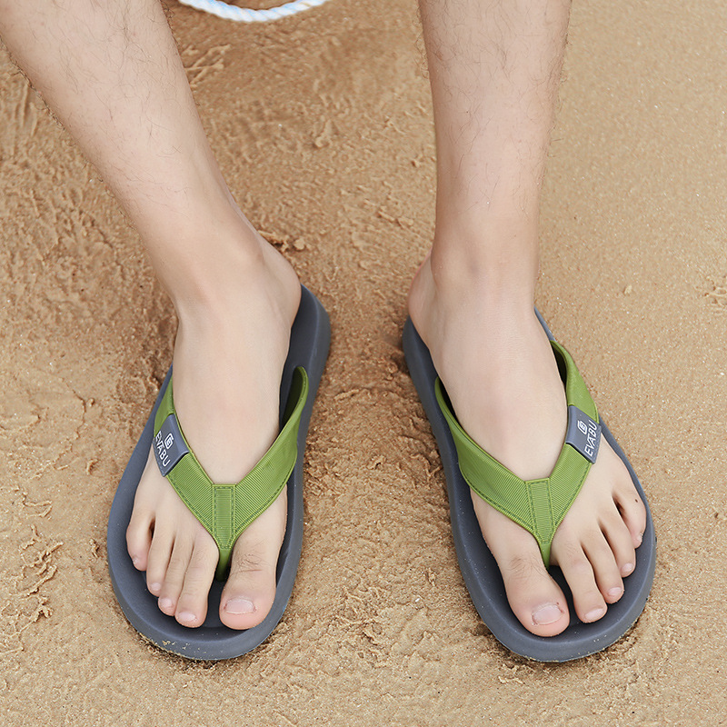 Men's Lightweight Beach Flip Flops Sporty Thong Sandals 4