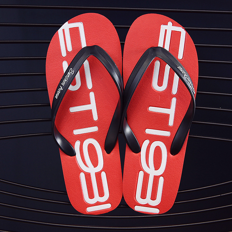 Unisex Summer Beach Flip Flops with Graphic Print 4