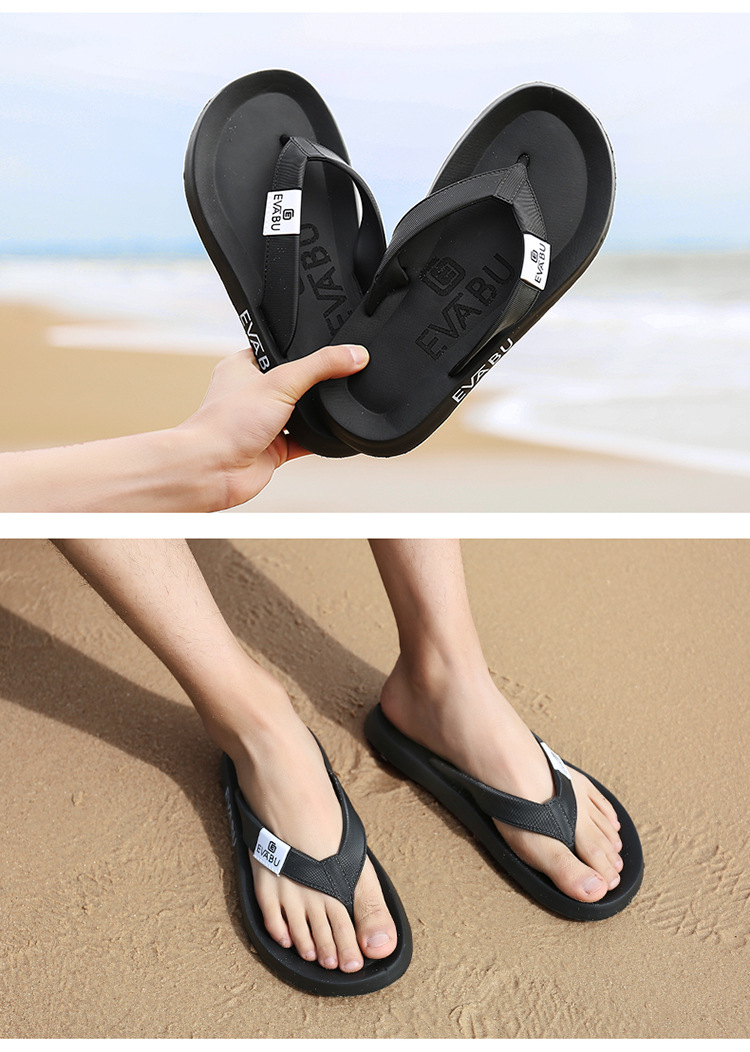 Men's Lightweight Beach Flip Flops Sporty Thong Sandals
