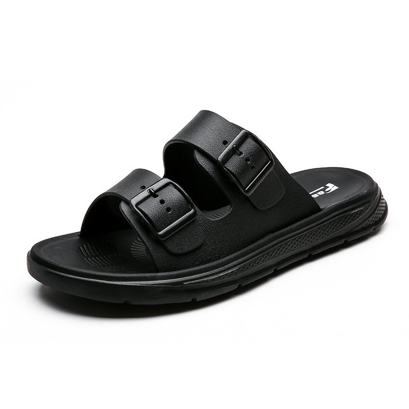 Men's Double Strap Buckle Slide Sandals 5