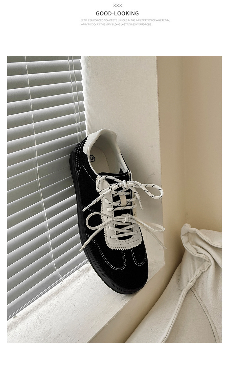 Men's Retro Suede Casual Sneakers with Double Laces