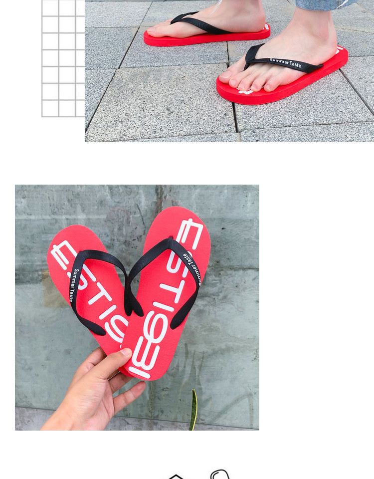 Unisex Summer Beach Flip Flops with Graphic Print