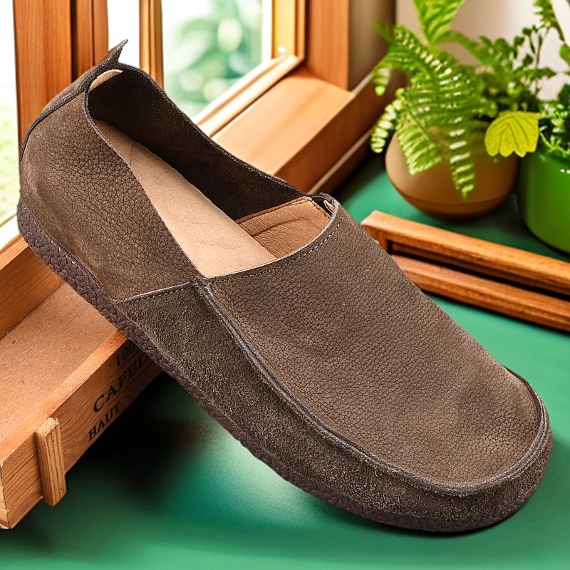 Chaussures décontractées minimalistes en cuir pour hommes