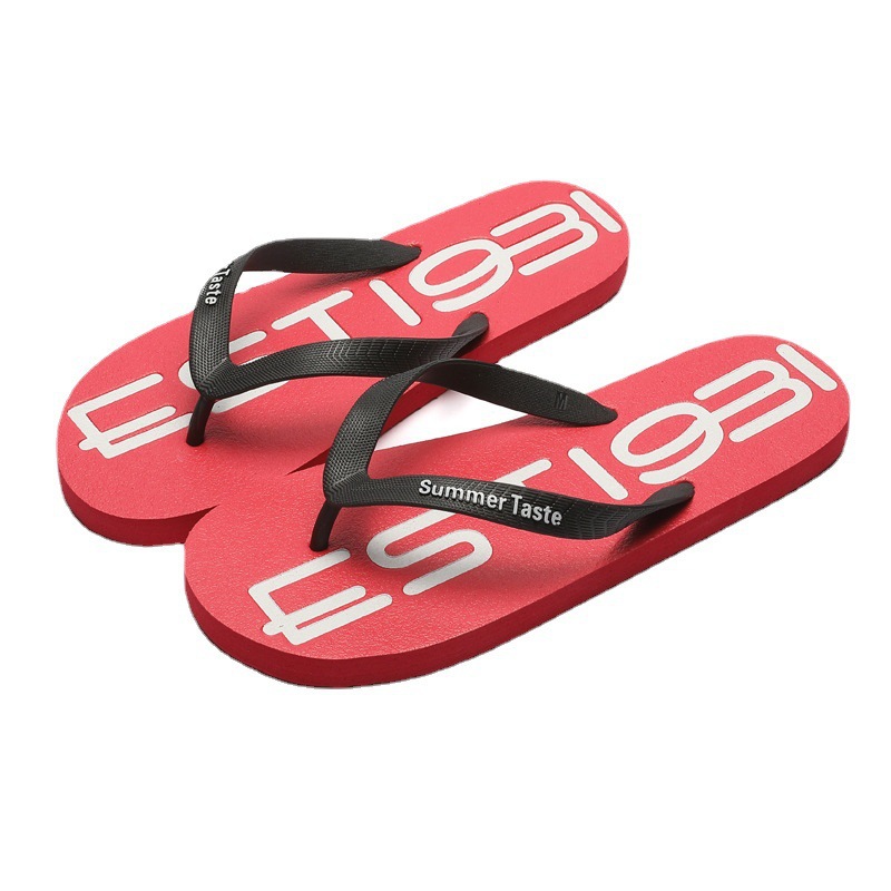 Unisex Summer Beach Flip Flops with Graphic Print
