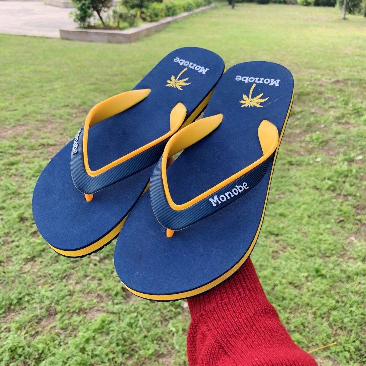 Chanclas de playa unisex con estampado de palmeras