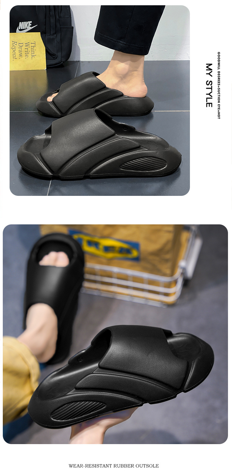 Unisex-Plateau-Slipper mit dicker Sohle
