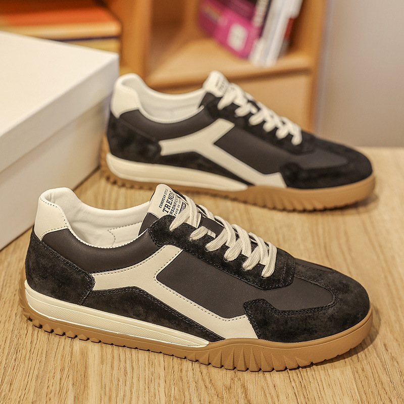 Retro-Sneaker für Herren mit niedrigem Schaft, Wildledereinsätzen und Gummisohle 5