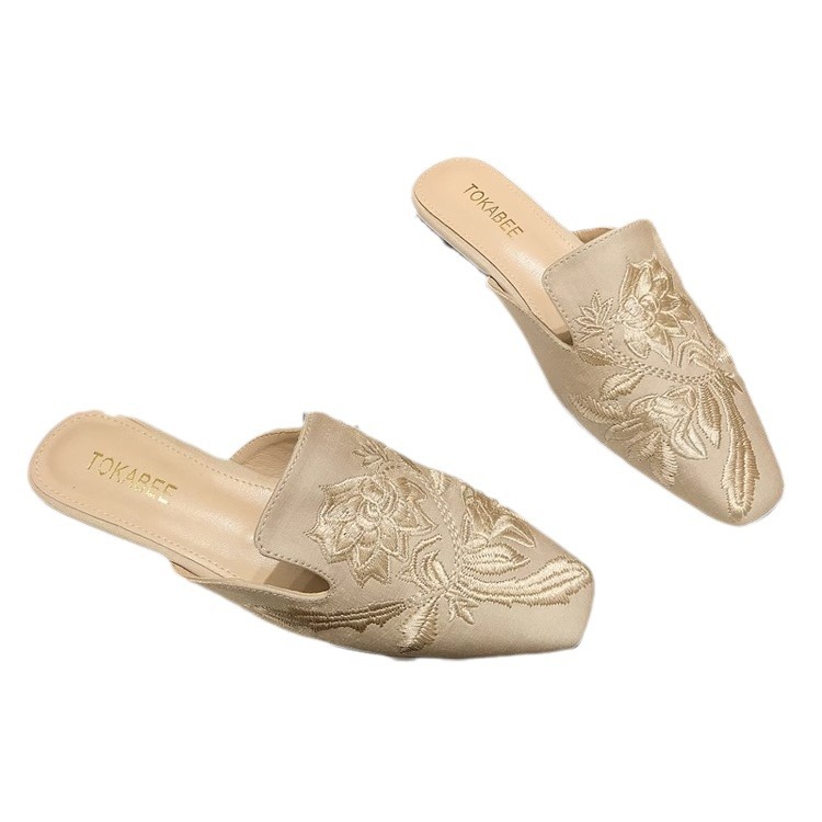 Mocassini da donna con ricami floreali 5