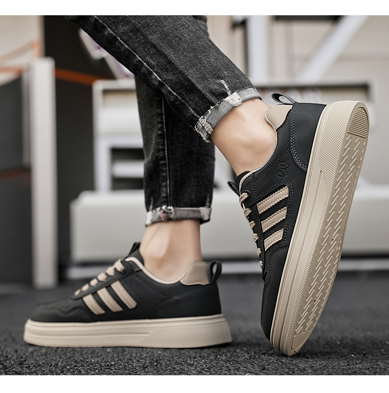 Retro-Freizeitsneaker für Herren mit Kontraststreifen