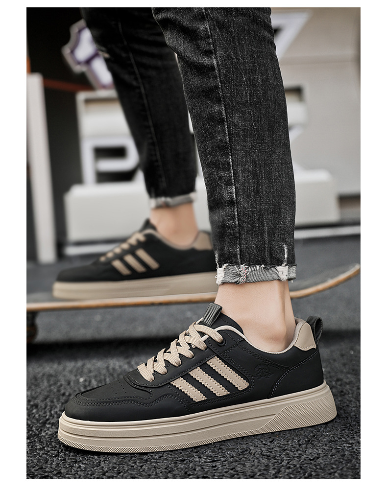 Retro-Freizeitsneaker für Herren mit Kontraststreifen