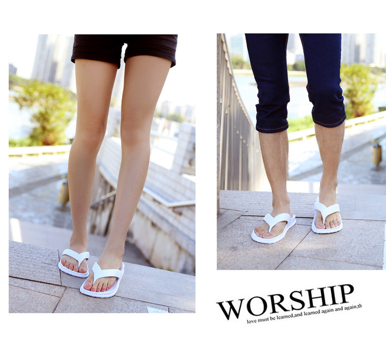 Unisex Flat Leather Thong Sandals