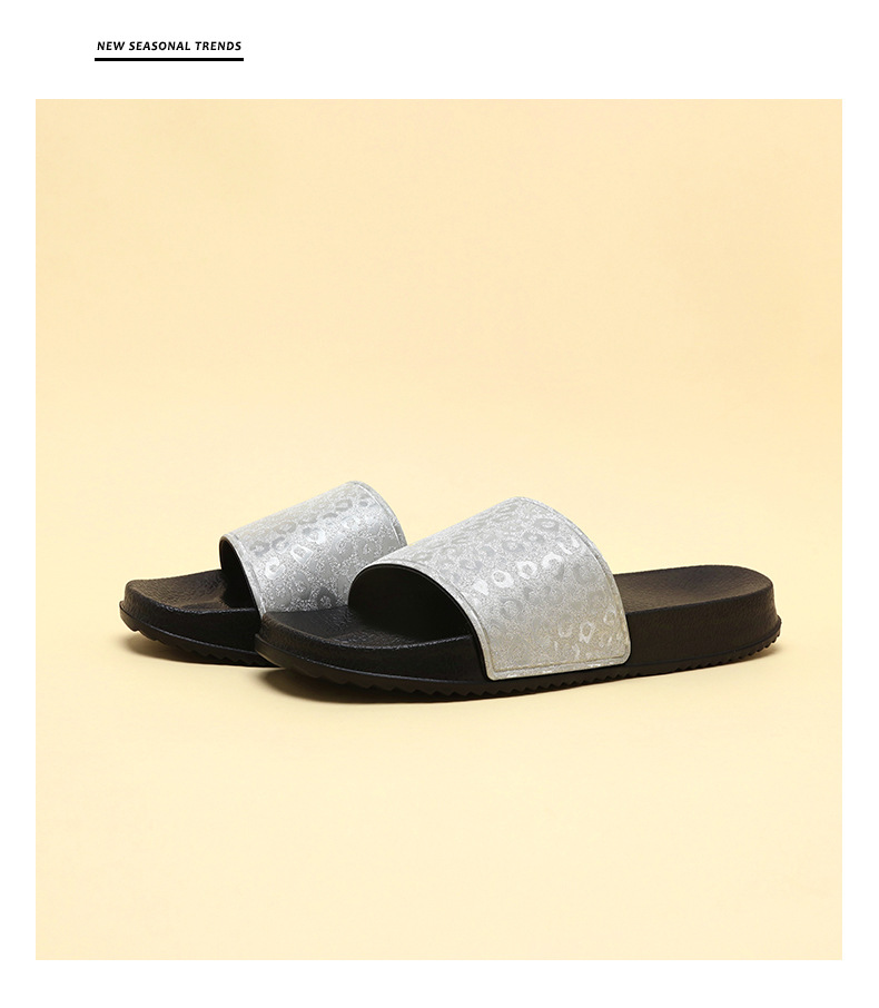 Damen-Slipper mit Leopardenmuster