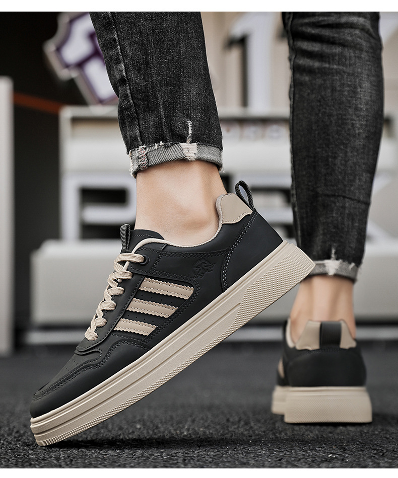 Retro-Freizeitsneaker für Herren mit Kontraststreifen