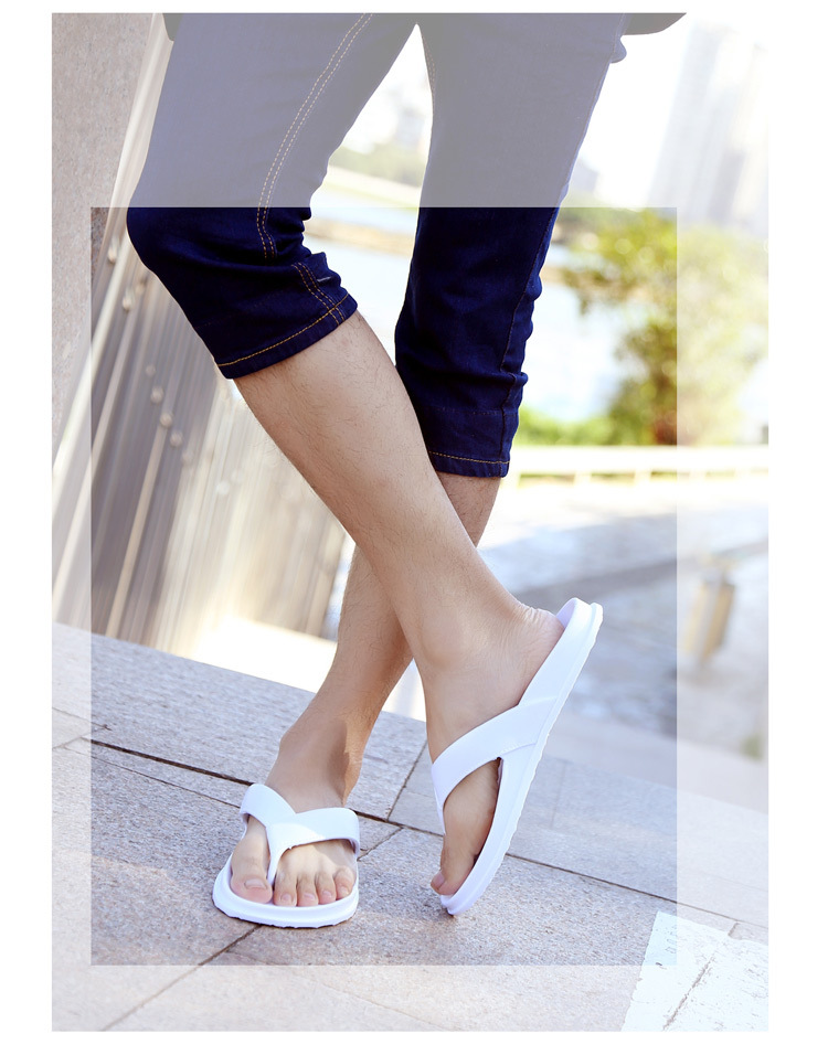 Unisex Flat Leather Thong Sandals