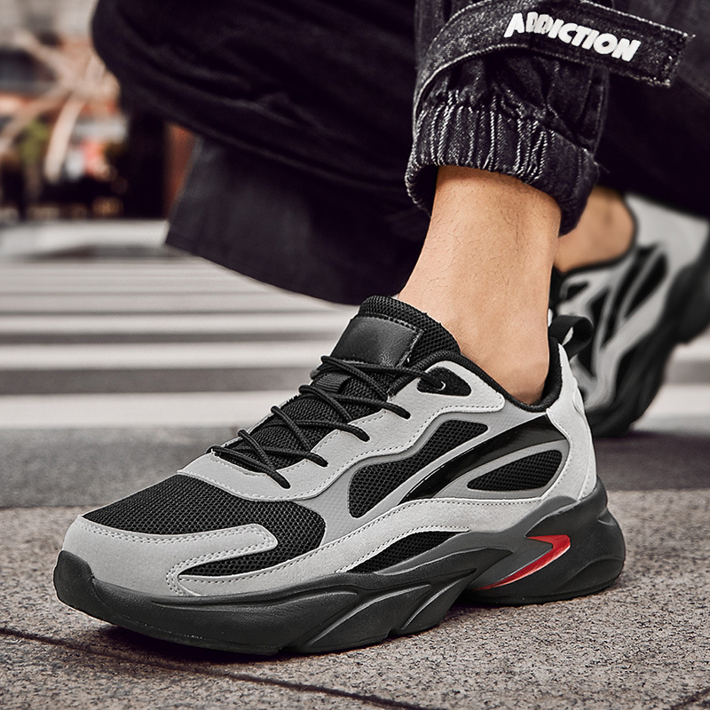 Klobige Herren-Sneaker aus Mesh, sportliche Freizeitschuhe 5