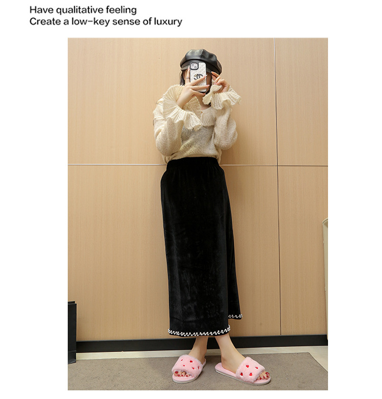 Women's Soft Plush Heart Embroidered Open Toe Slippers