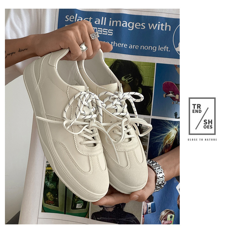 Men's Retro Suede Casual Sneakers with Double Laces