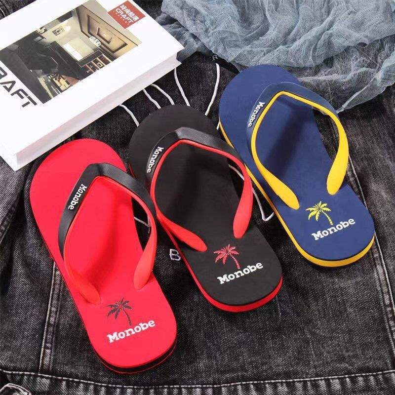 Unisex-Strand-Flip-Flops mit Palmenmuster 3