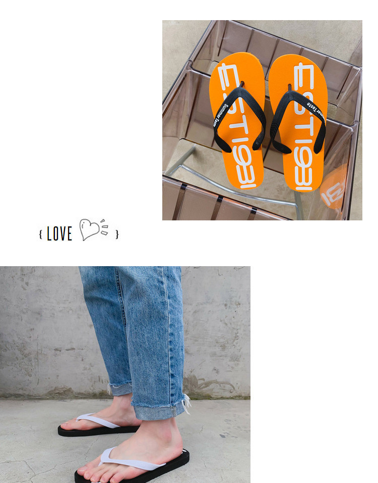 Unisex Summer Beach Flip Flops with Graphic Print