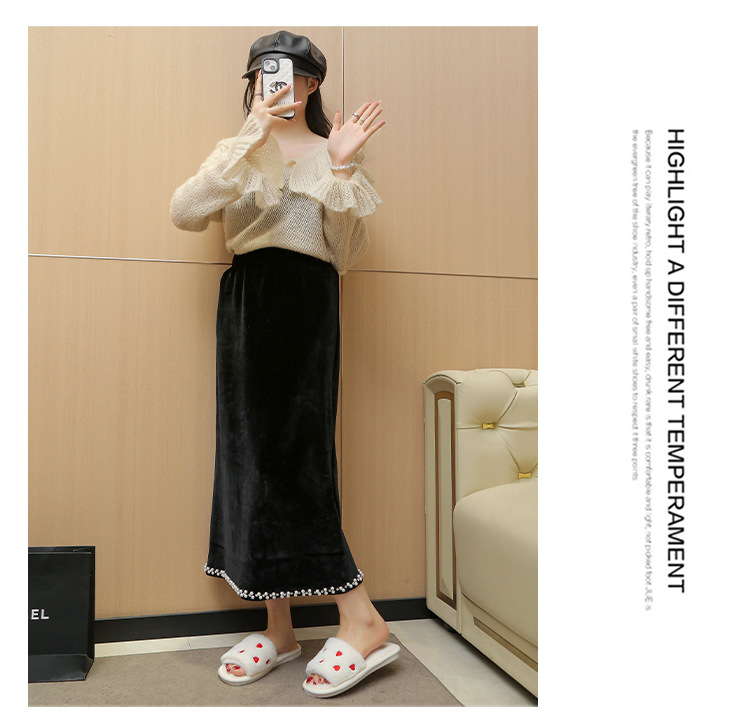 Women's Soft Plush Heart Embroidered Open Toe Slippers