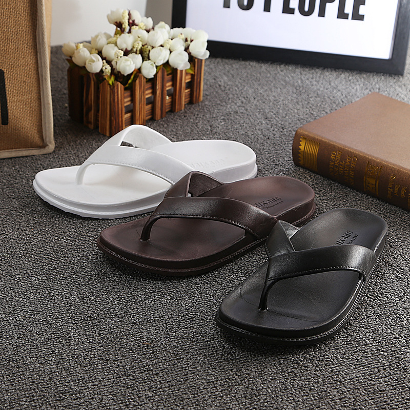 Unisex Flat Leather Thong Sandals 4