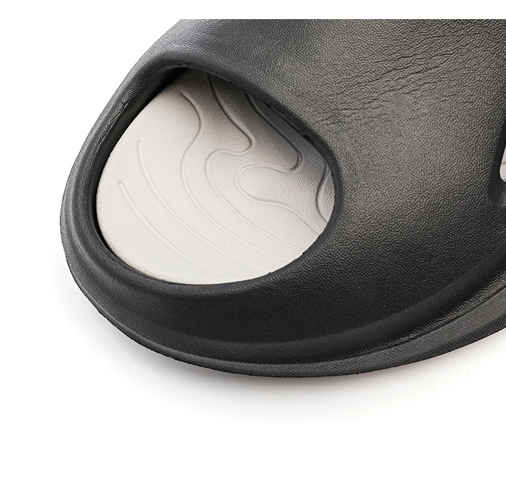 Men's Sporty Foam Slide Slippers with Contrast Sole