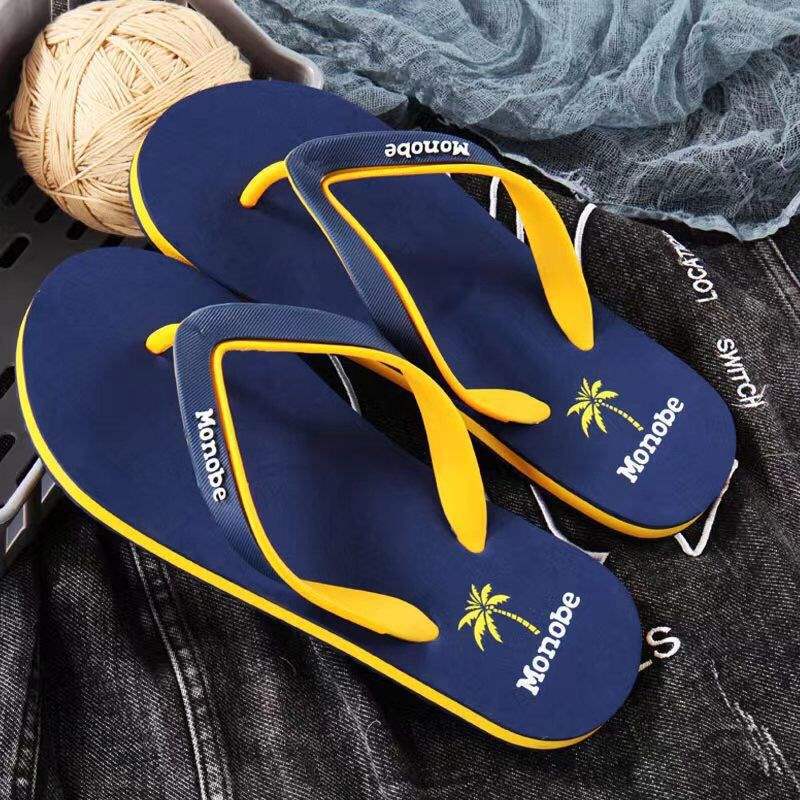 Unisex-Strand-Flip-Flops mit Palmenmuster 2