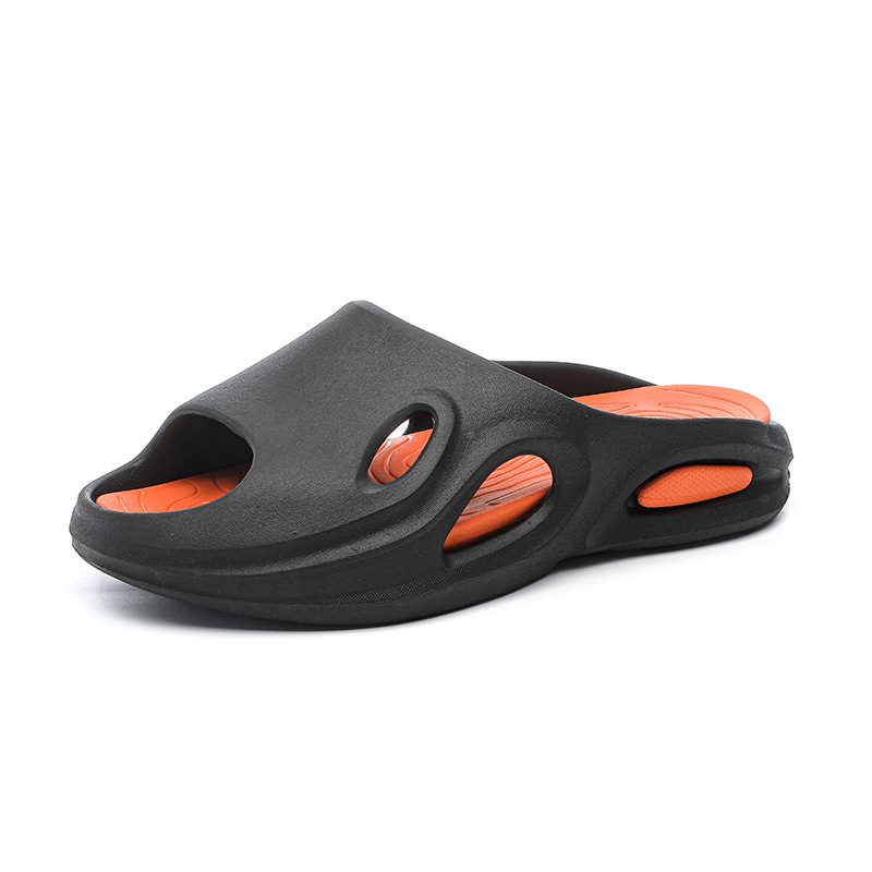 Pantuflas deportivas de espuma para hombre con suela en contraste