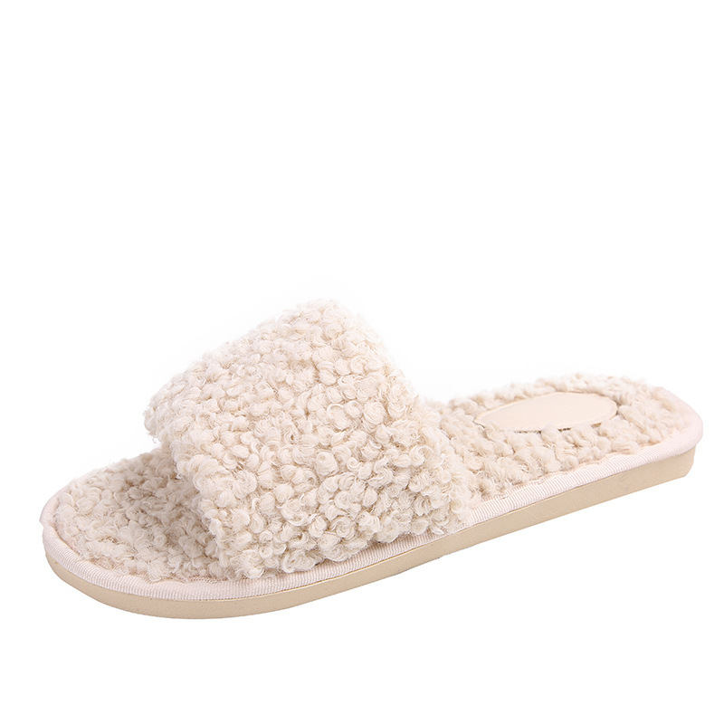 Dames slippers van pluizig teddyfleece 7