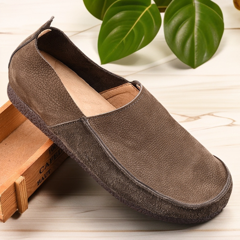 Chaussures décontractées minimalistes en cuir pour hommes