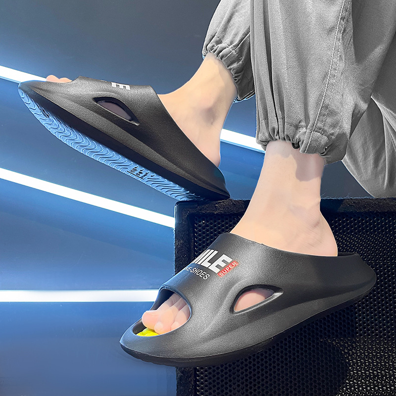 Unisex Thick Sole Massage Slippers Open Toe Slides 5