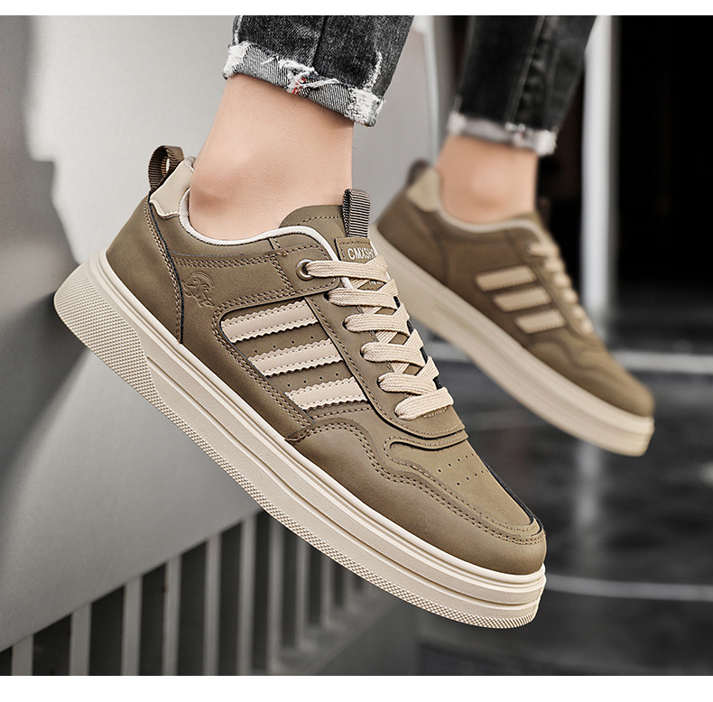 Retro-Freizeitsneaker für Herren mit Kontraststreifen