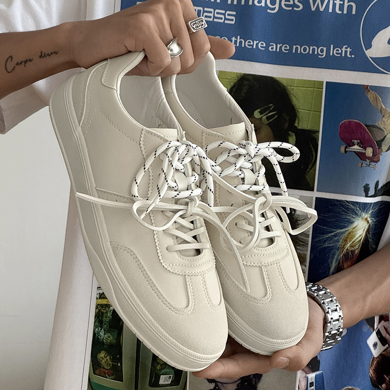 Men's Retro Suede Casual Sneakers with Double Laces 4