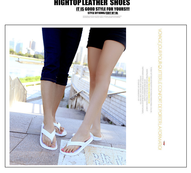 Unisex Flat Leather Thong Sandals