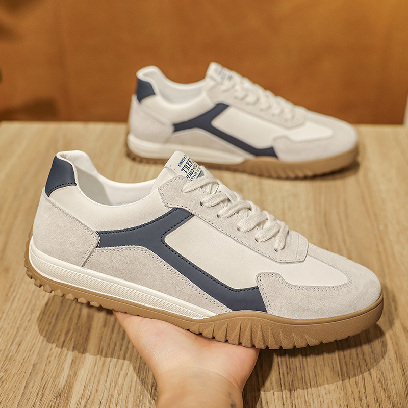 Retro-Sneaker für Herren mit niedrigem Schaft, Wildledereinsätzen und Gummisohle 4